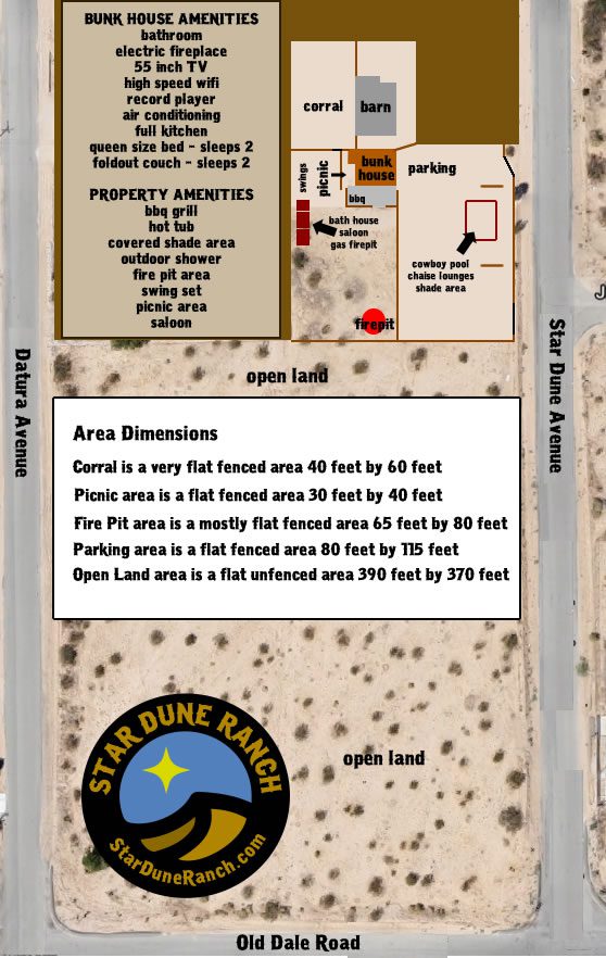 Star Dune Ranch Property Map