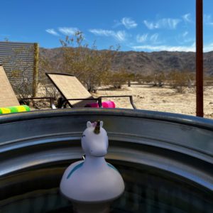 Star Dune Ranch Cowboy Pool Looking towards the mountains wit Unicorn Star Dune Ranch Cowboy Pool Looking towards the mountains wit Unicorn
